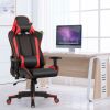 Massage Gaming Chair with Lumbar Support and Headrest