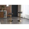 Bar Stools Set of 2 Counter Height Adjustable velvet Padded 360° Swivel Bar Chairs Modern Industrial Style Barstool for Home Kitchen Island(2PCS/CTN)